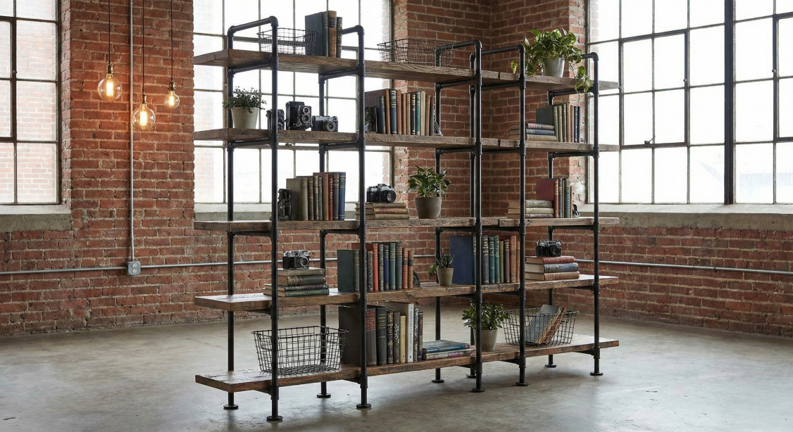 Industrial Bookshelf